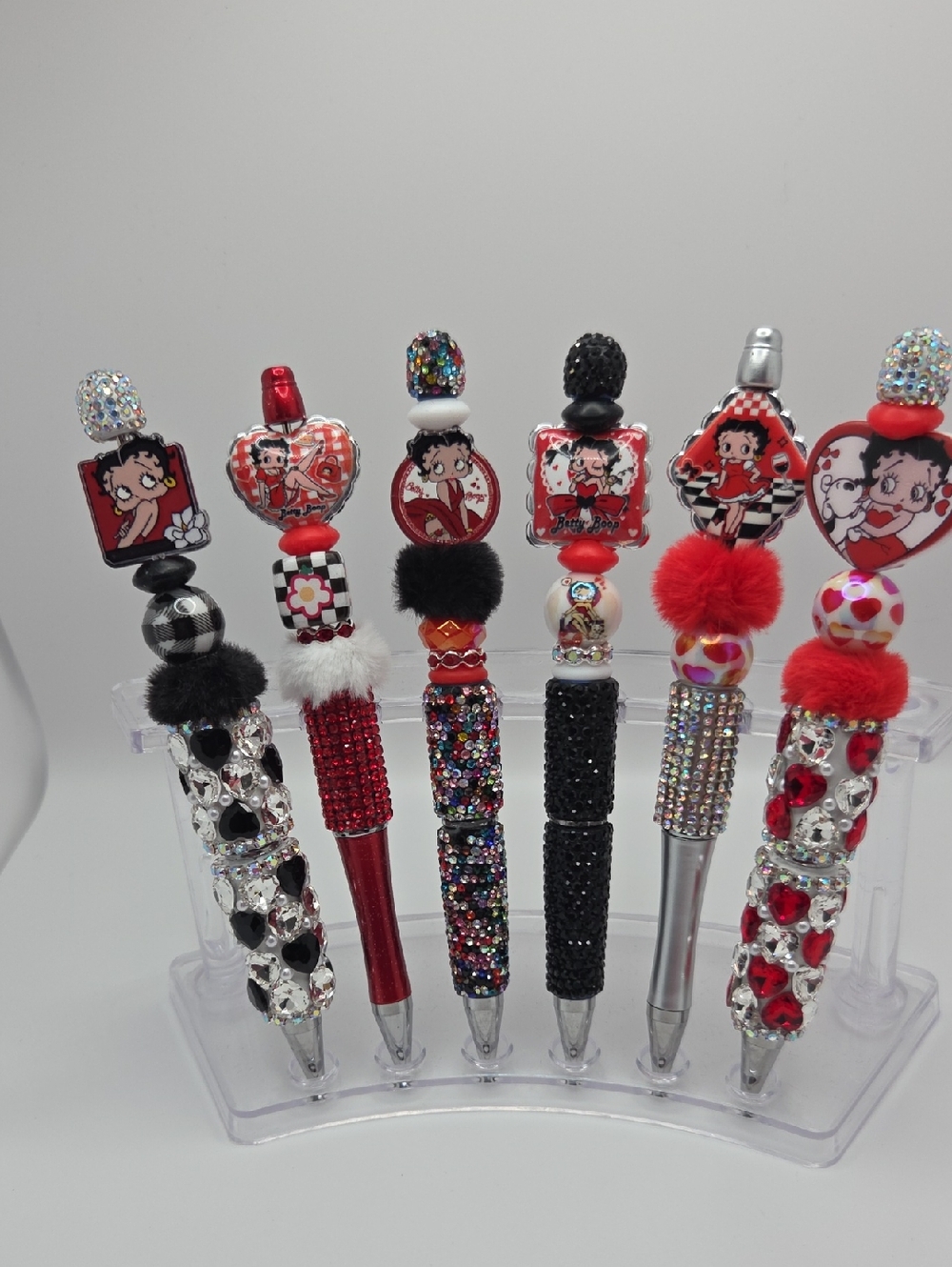 Betty Boop Beaded Pens Mix And Match